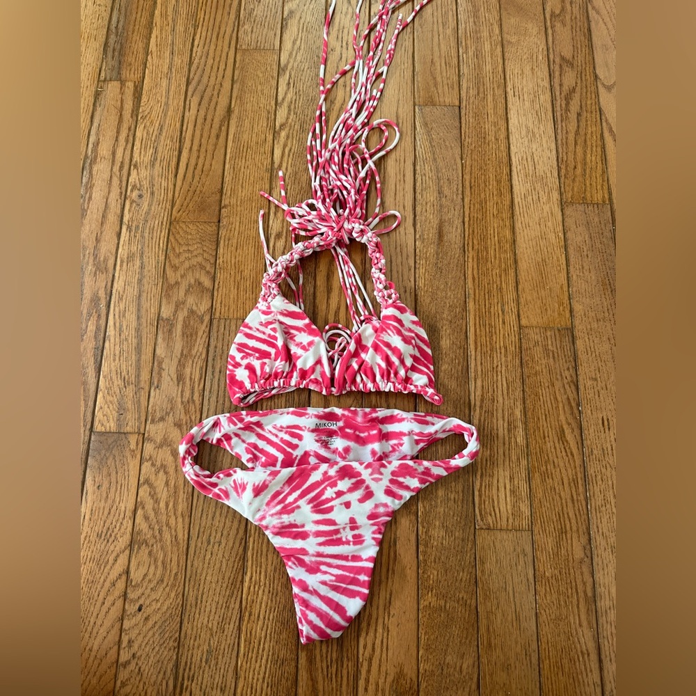 MIKOH Tie-Dye Bikini Set - Pink